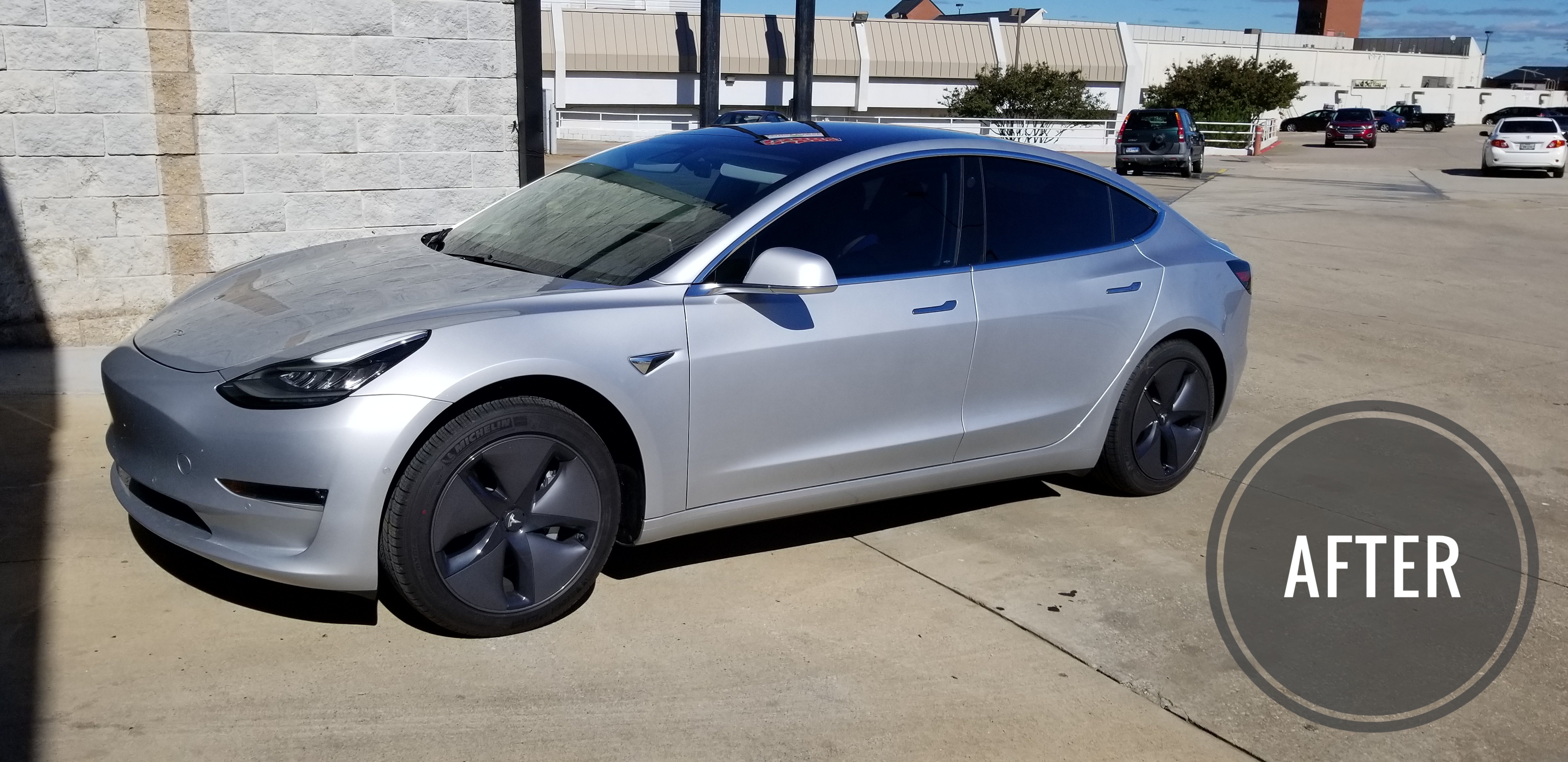 Auto Window Tinting in Denton, TX | FlexShield Window Tint & Car Audio | Tesla Model 3 Wincos After Auto Window Tinting in Denton, TX | FlexShield Window Tint & Car Audio | Tesla Model 3 Wincos After